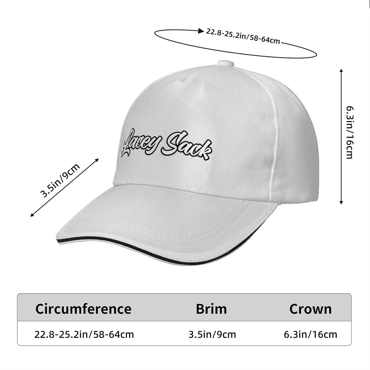 Lacey Sack Hat (White)